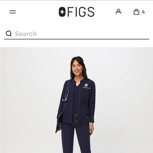 Figs Bellery Scrub Jacket